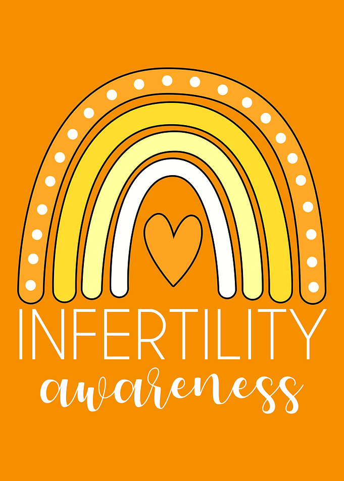 Infertility Awareness Rainbow Heart