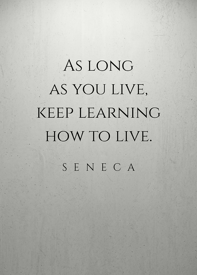 Seneca Quote on Learning to Live