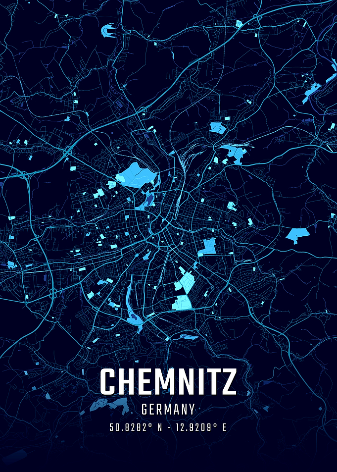 Chemnitz Midnight City Map