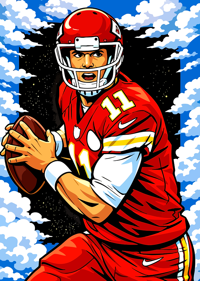 Football Player with Ball