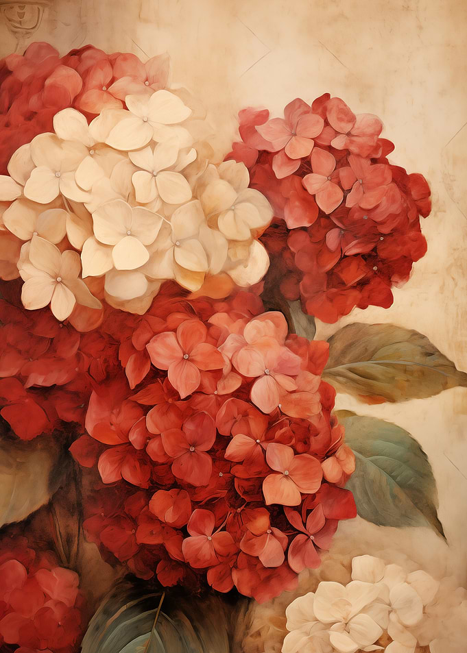 Hydrangea Floral Painting