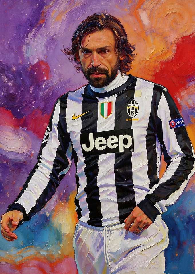 Andrea Pirlo Juventus Portrait