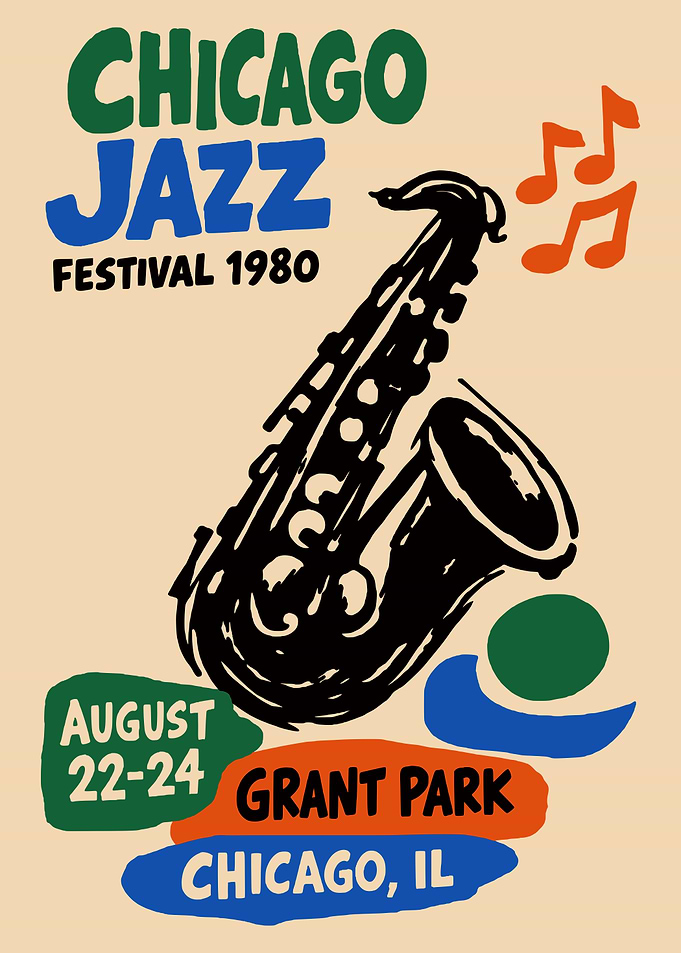 Chicago Jazz Festival 1980 Poster