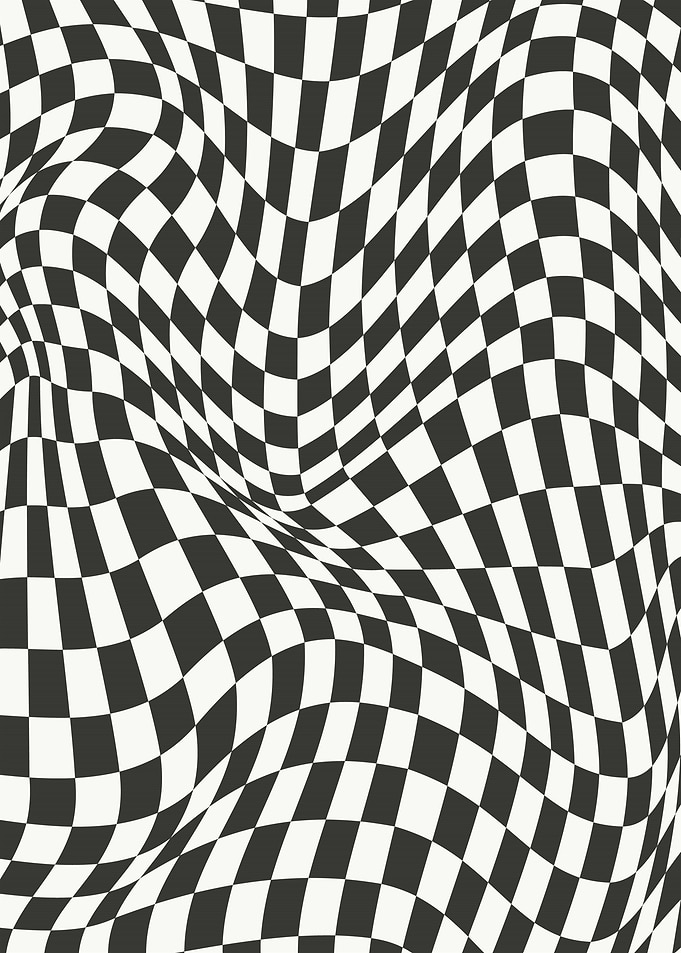 Warped Checkerboard Pattern