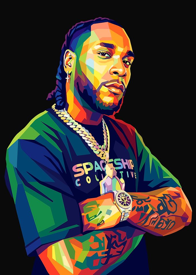 Burna Boy Pop Art Portrait
