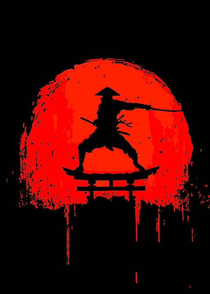 Samurai on Torii Gate