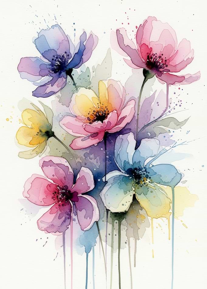 Watercolor Floral Painting