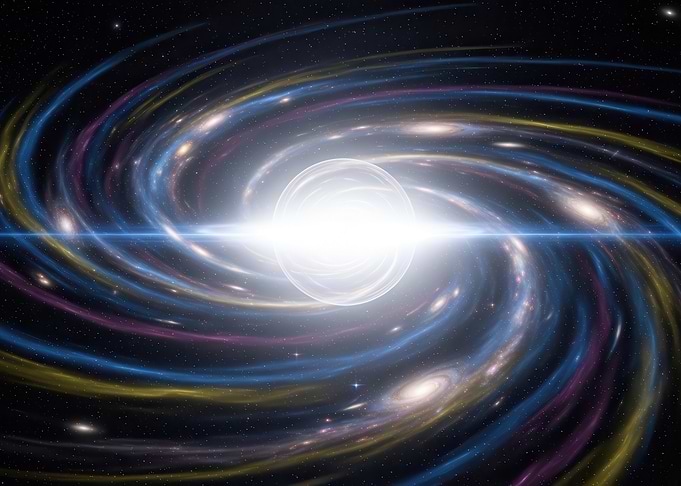 Cosmic Swirl with Bright Core