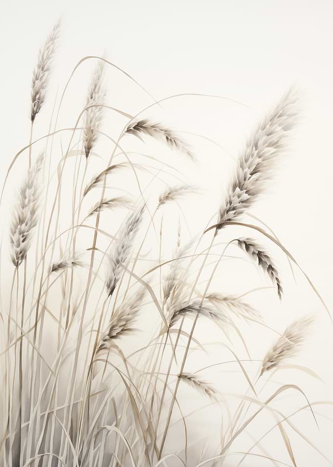 Botanical Wheat Stalks