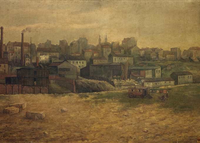 Industrial Cityscape Painting