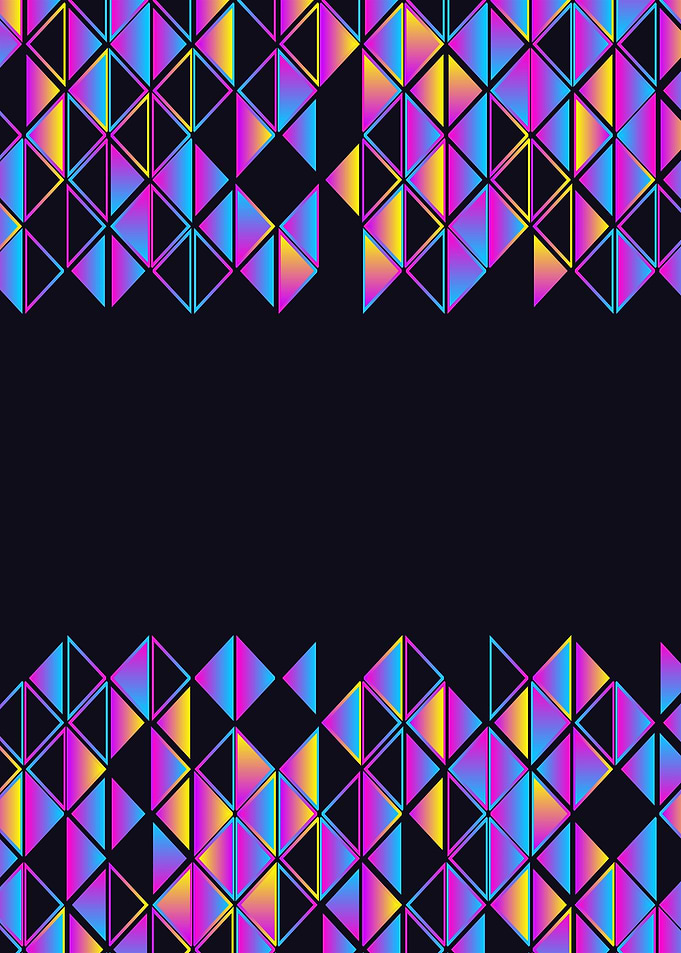 Abstract Geometric Triangle Pattern