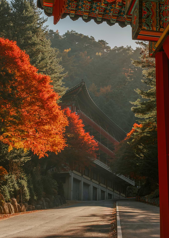 Autumn Temple in Korea