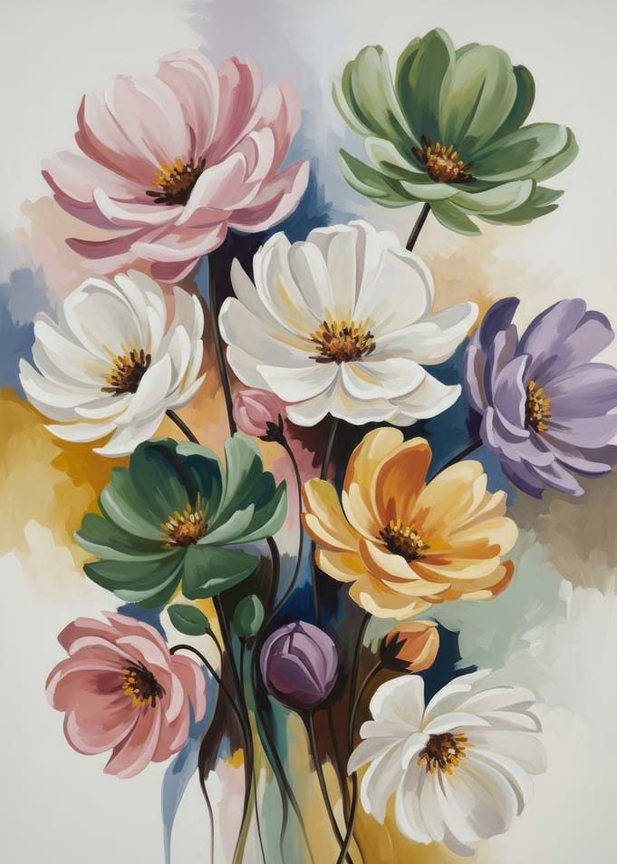 Vibrant Floral Painting