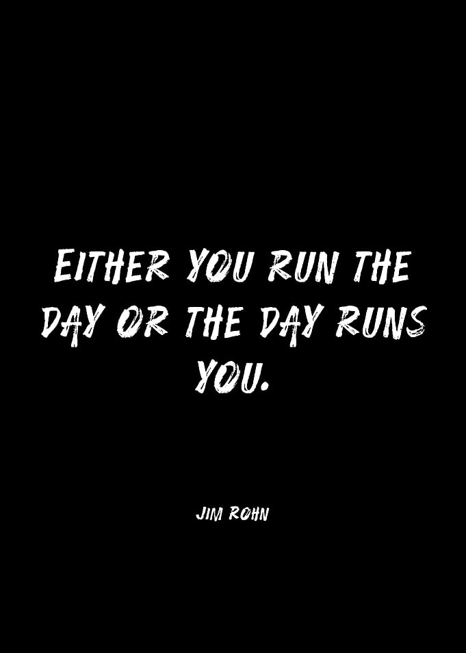 Jim Rohn Quote About Time Management