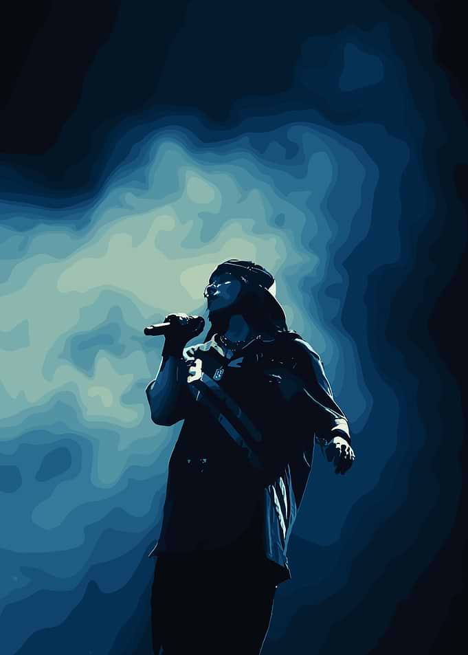 Singer Performing on Stage