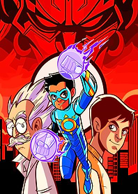 Superhero team with villain background