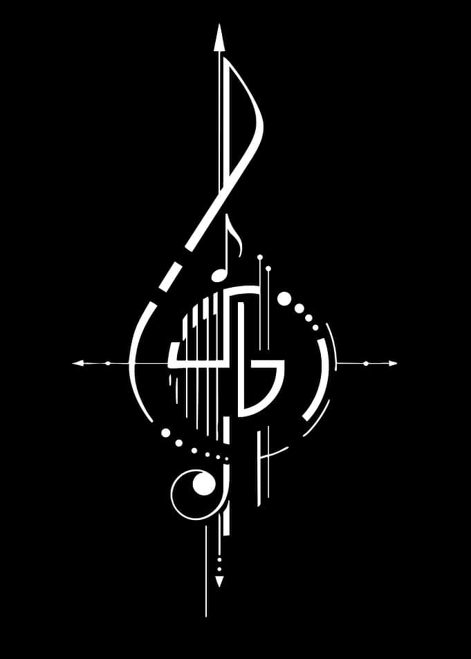 Abstract Musical Symbol Design