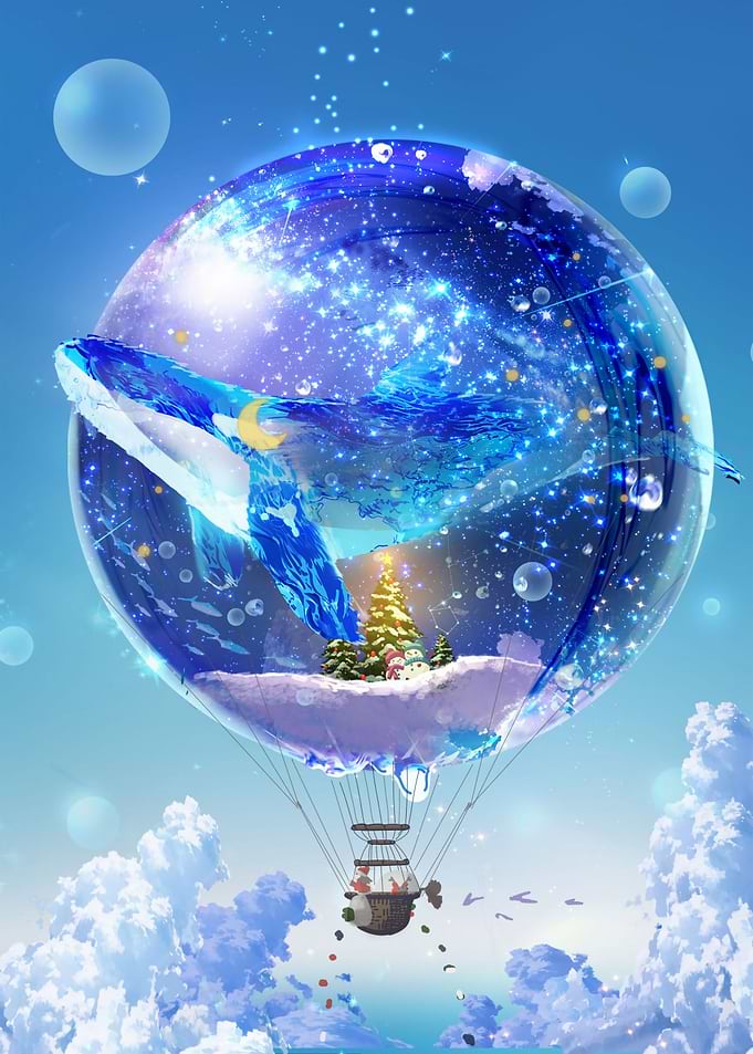 Whale in a Cosmic Bubble