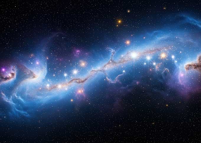 Vibrant Nebula and Stars