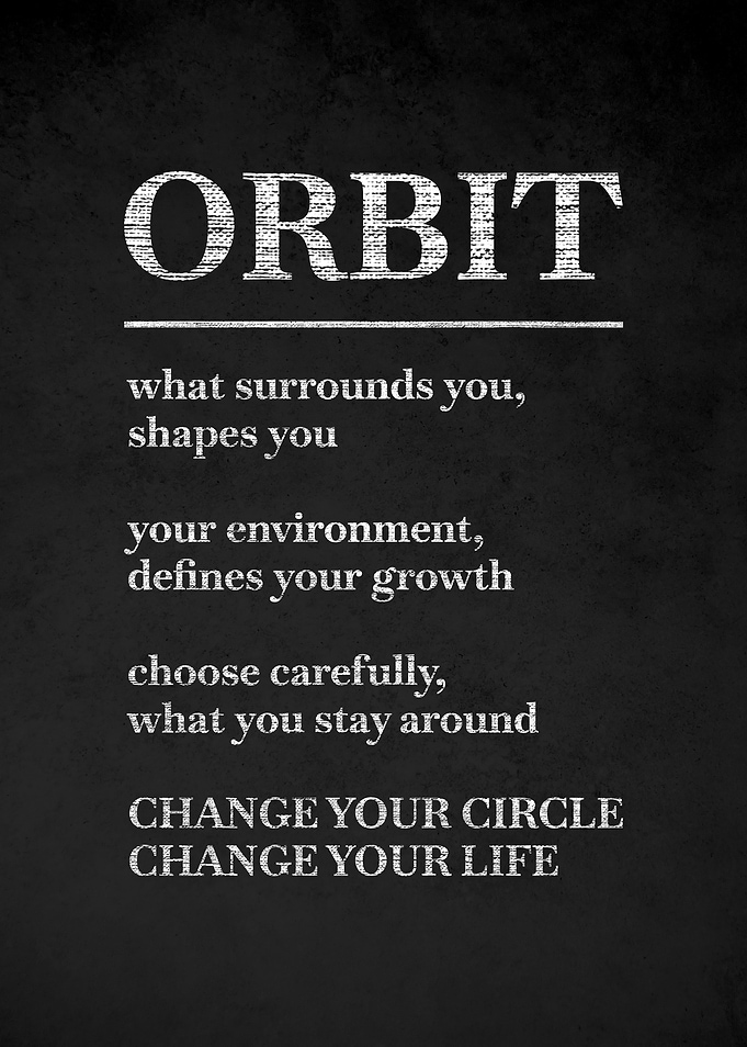 Orbit Inspirational Quote Poster