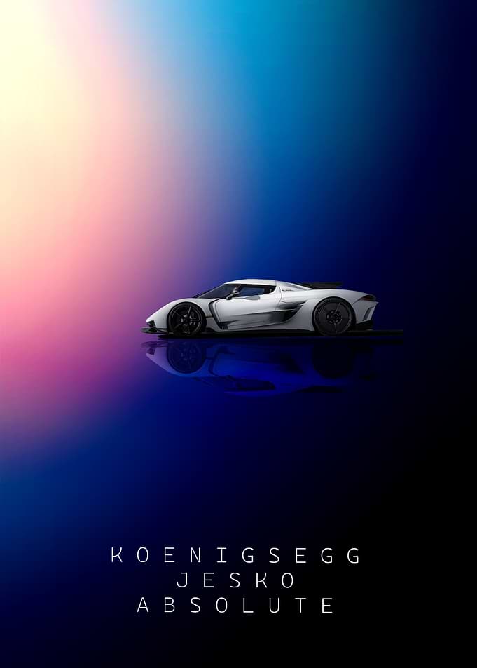 Koenigsegg Jesko Absolute – Hypercar Wall Art