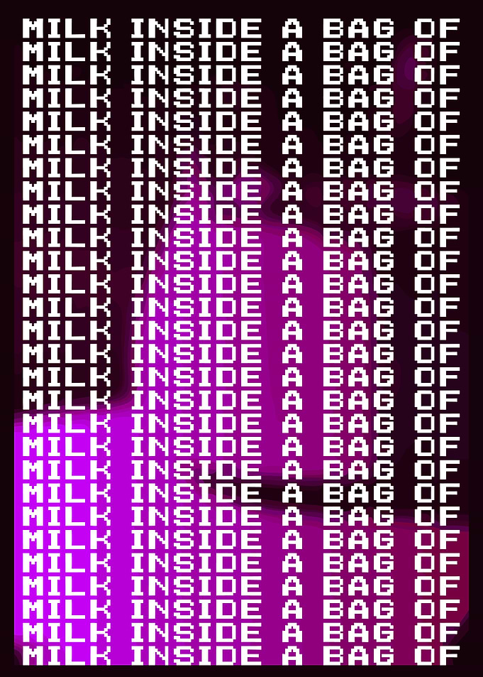Milk Inside a Bag Poster