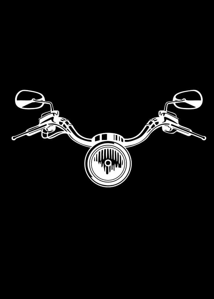 Motorcycle Handlebars and Headlight