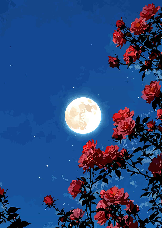 Moonlit Roses