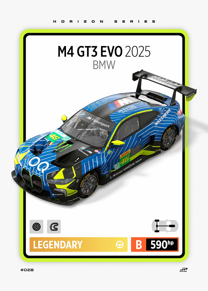 BMW M4 GT3 EVO 2025 Car Card