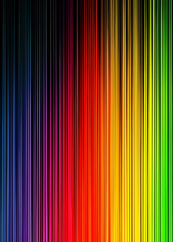 Rainbow Vertical Stripes Background