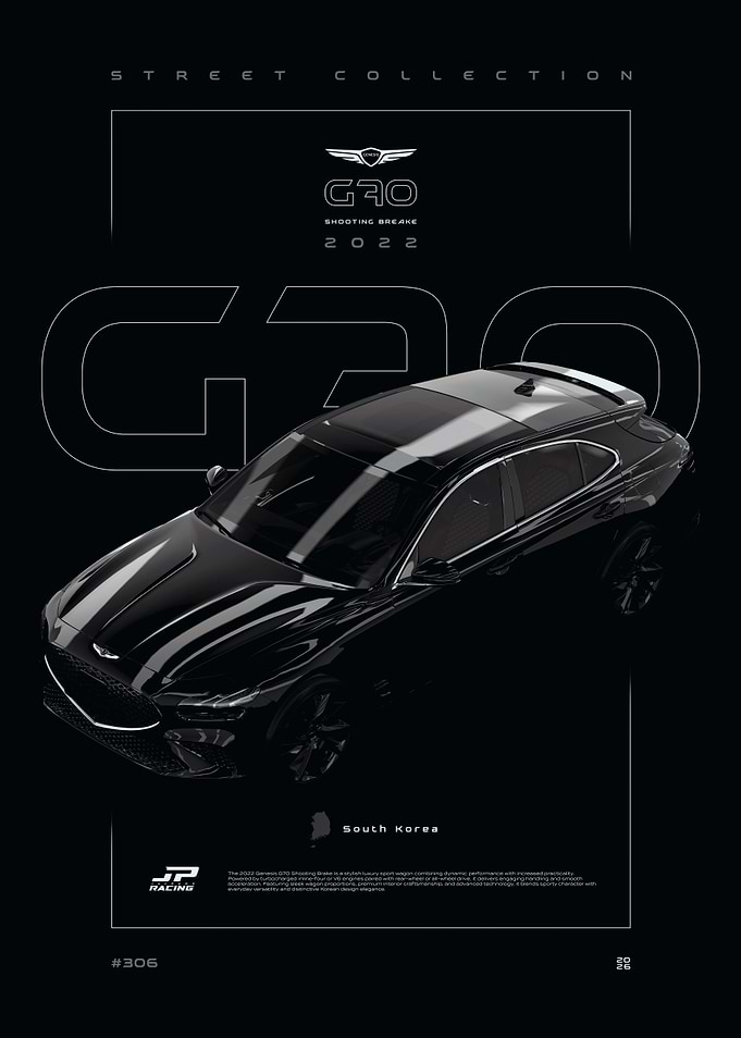 Black Sports Car with 'Street Collection' Branding