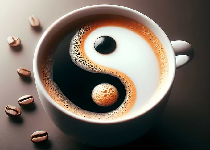 Yin Yang Coffee Cup