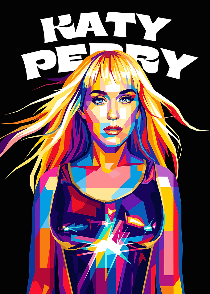 Katy Perry Pop Art Portrait