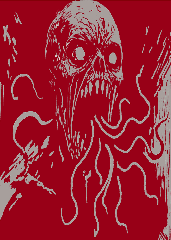 Horror Monster with Tentacles