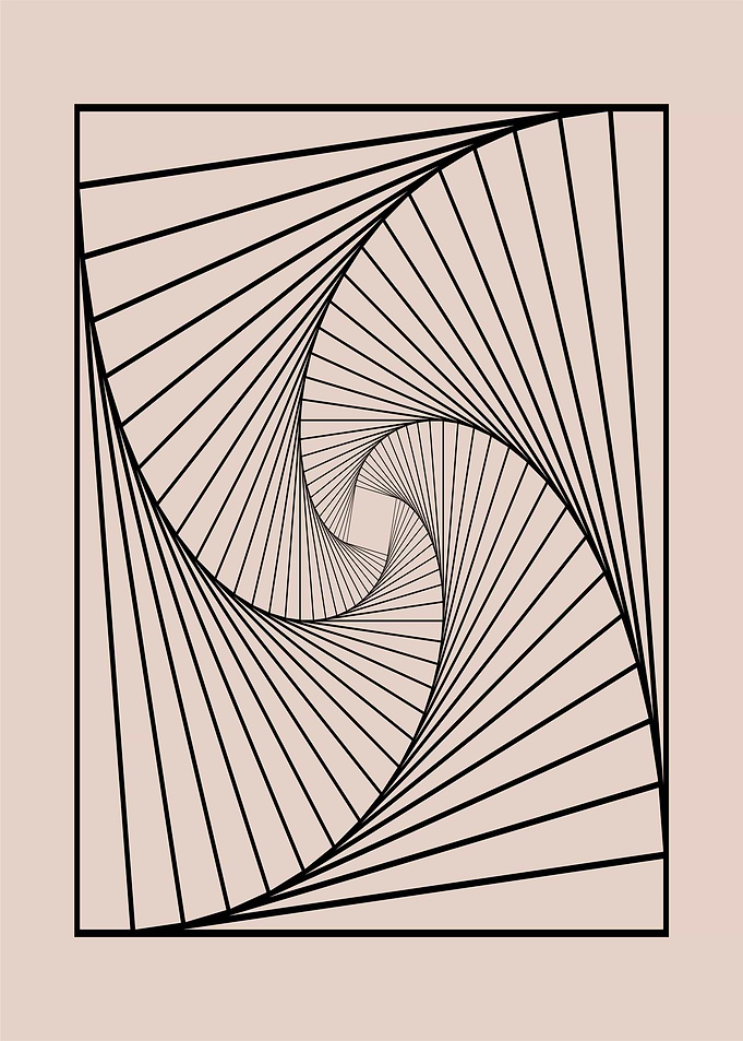 Geometric Spiral Illusion