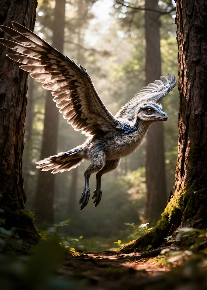 Dinosaur in a Forest
