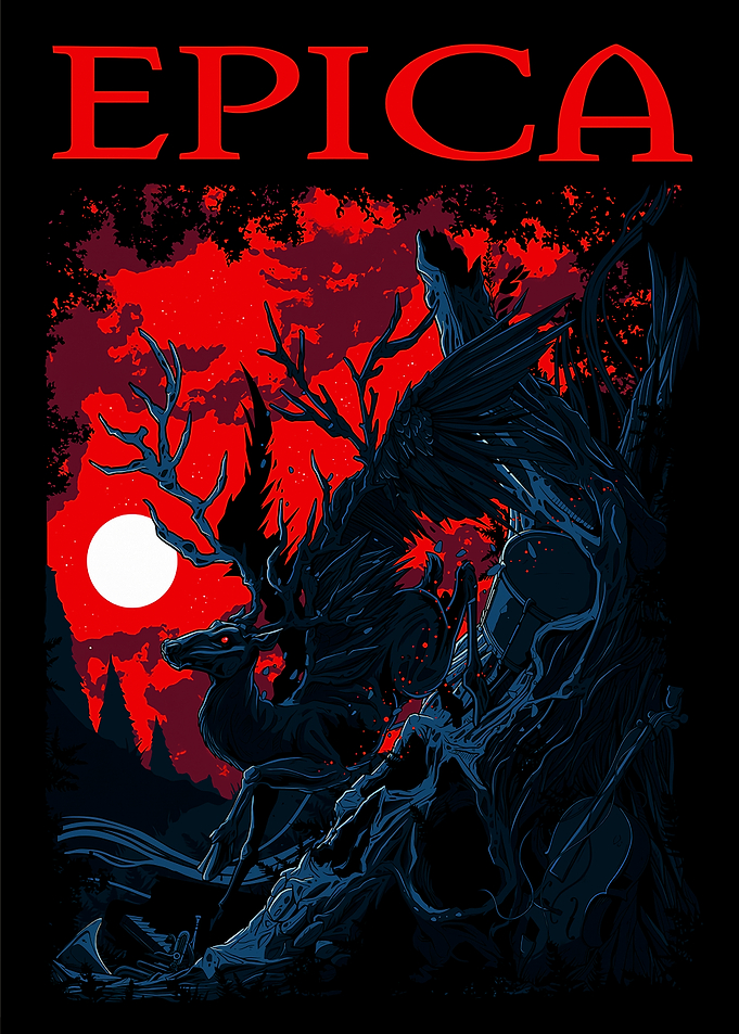 Epica Dark Fantasy Stag and Raven