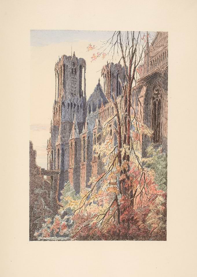 Gothic Cathedral in Autumn