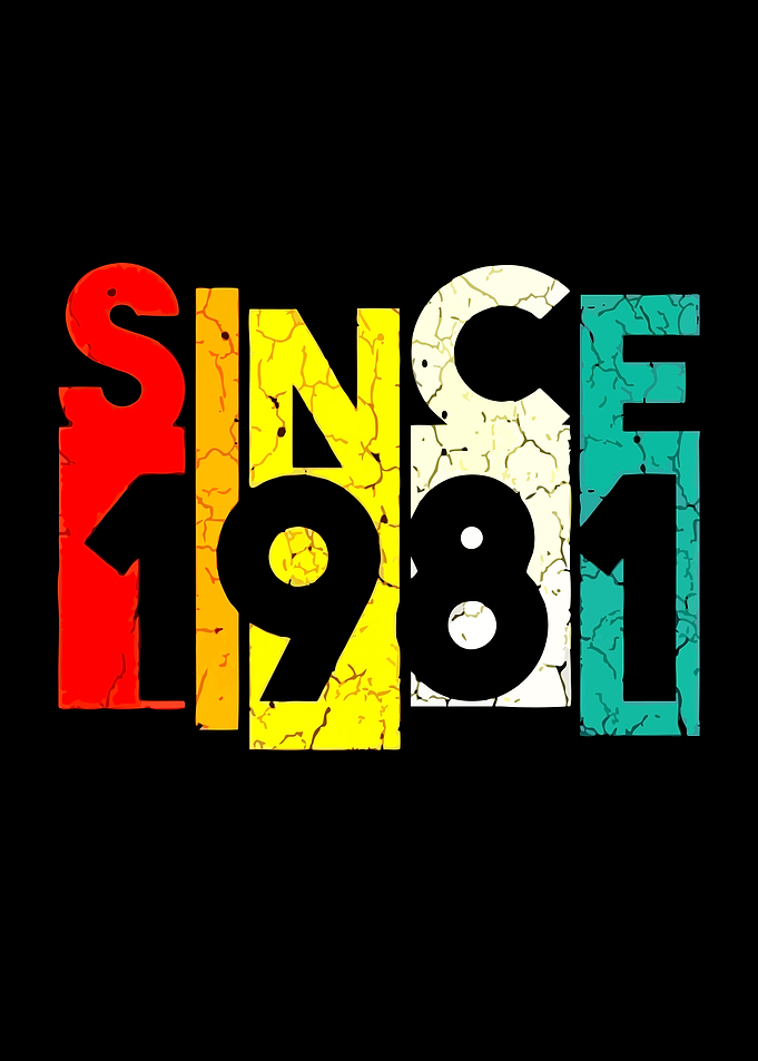 Since 1981 Retro Text Art