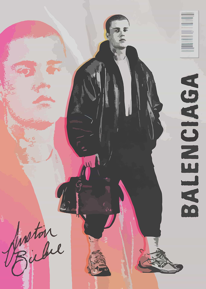 Justin Bieber Balenciaga Fashion Art