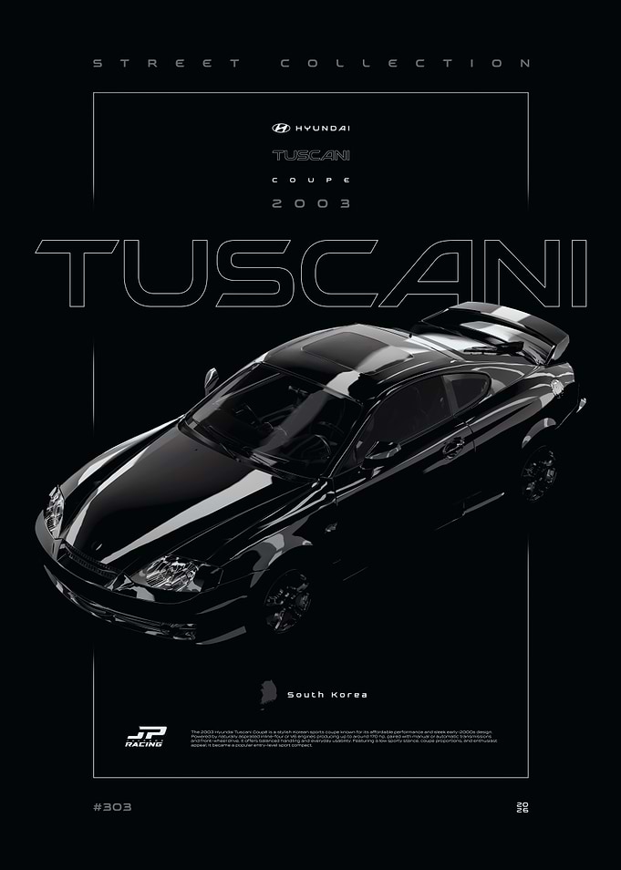 Hyundai Tuscan Coupe 2003 Poster