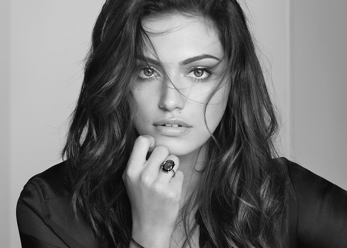 Black and White Portrait of a Phoebe Tonkin
