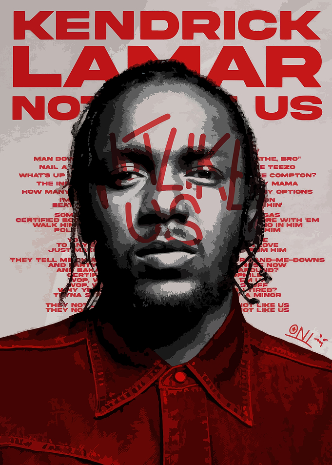 Kendrick Lamar Not Like Us Poster