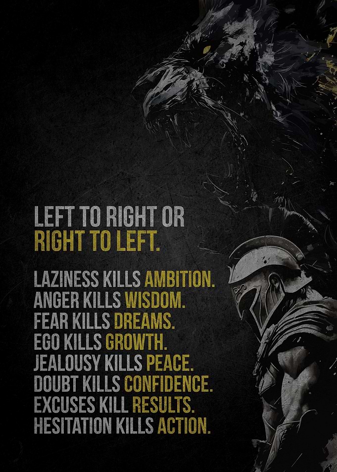 Motivational Lion and Warrior