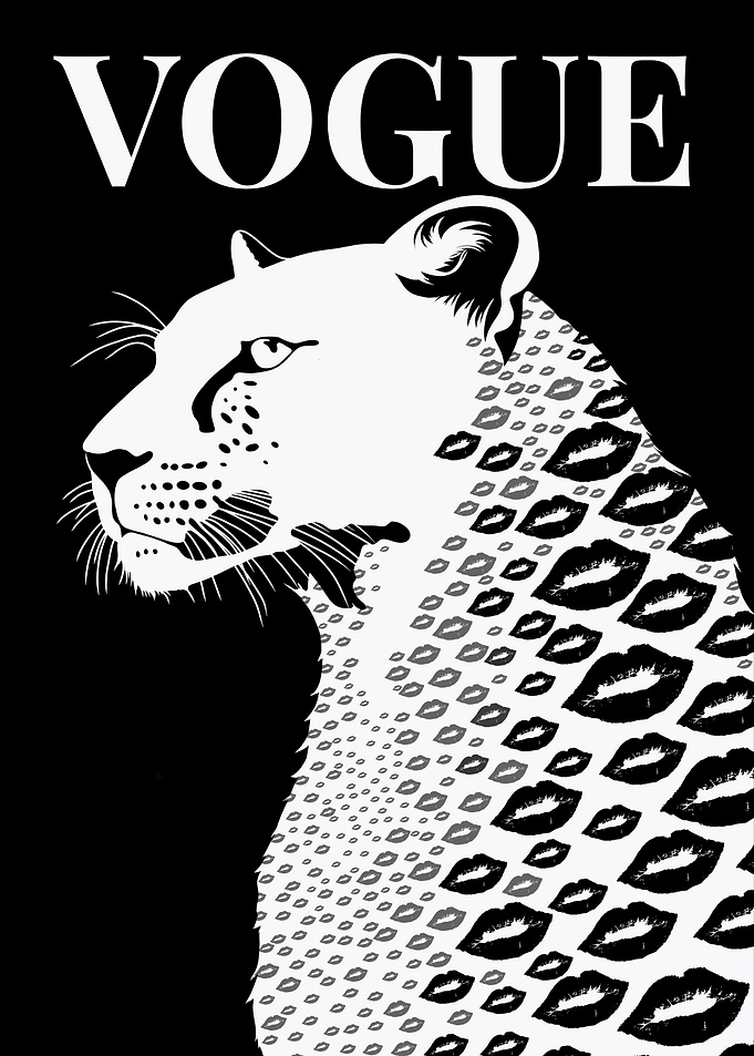 Vogue Leopard with Kiss Prints