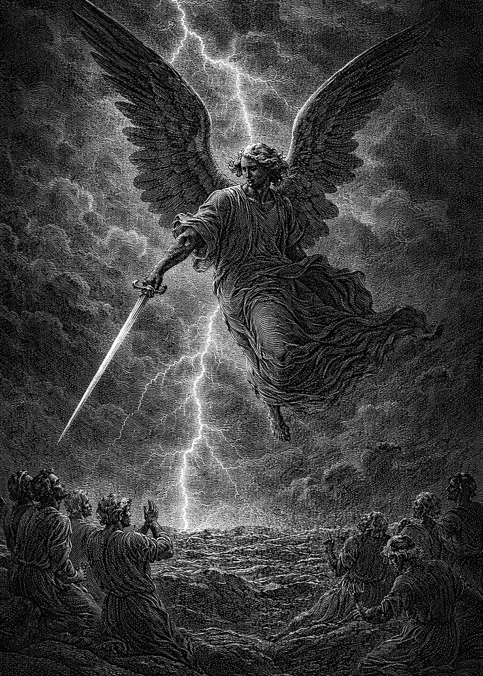 Angel with Sword and Lightning