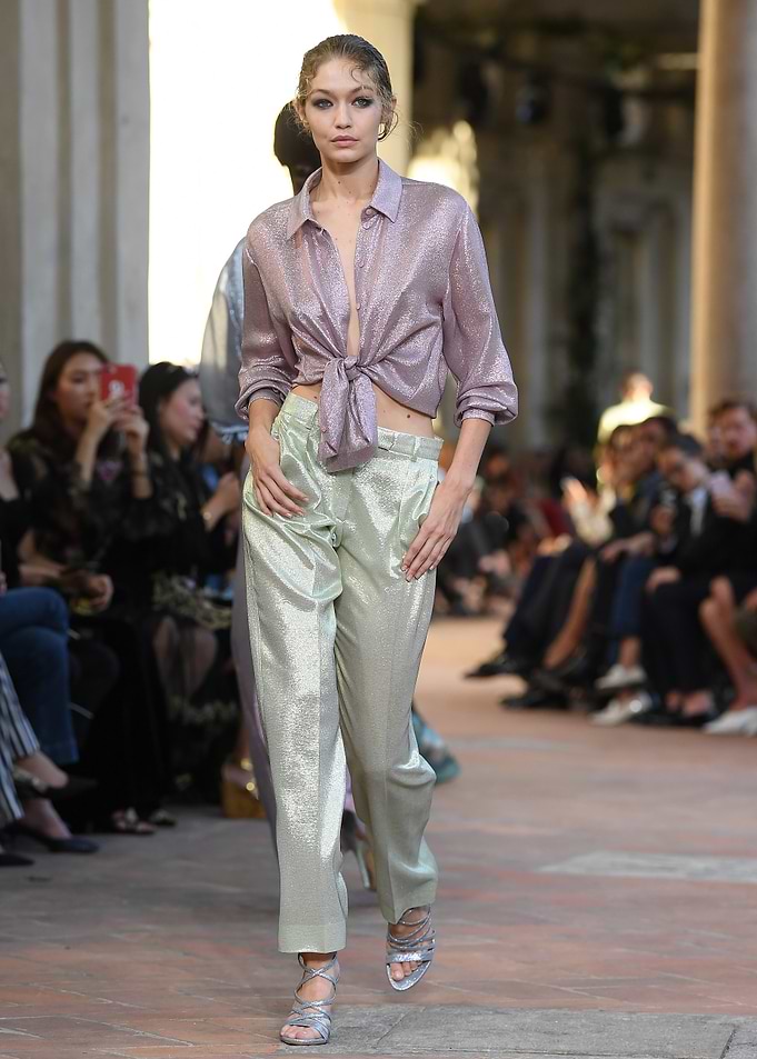 Model on Fashion Runway