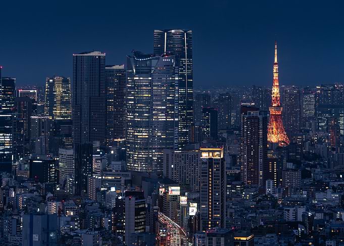 Tokyo Tower and Roppongi at Night