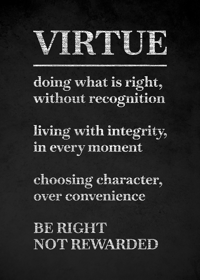 Virtue Definition Poster