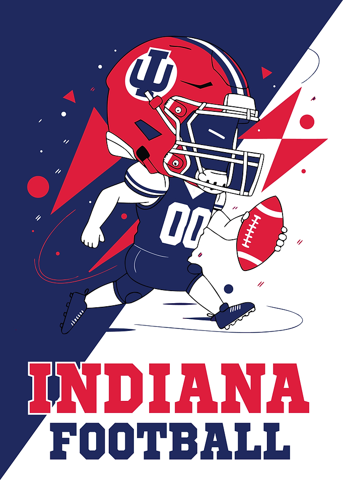 Indiana Football Cartoon